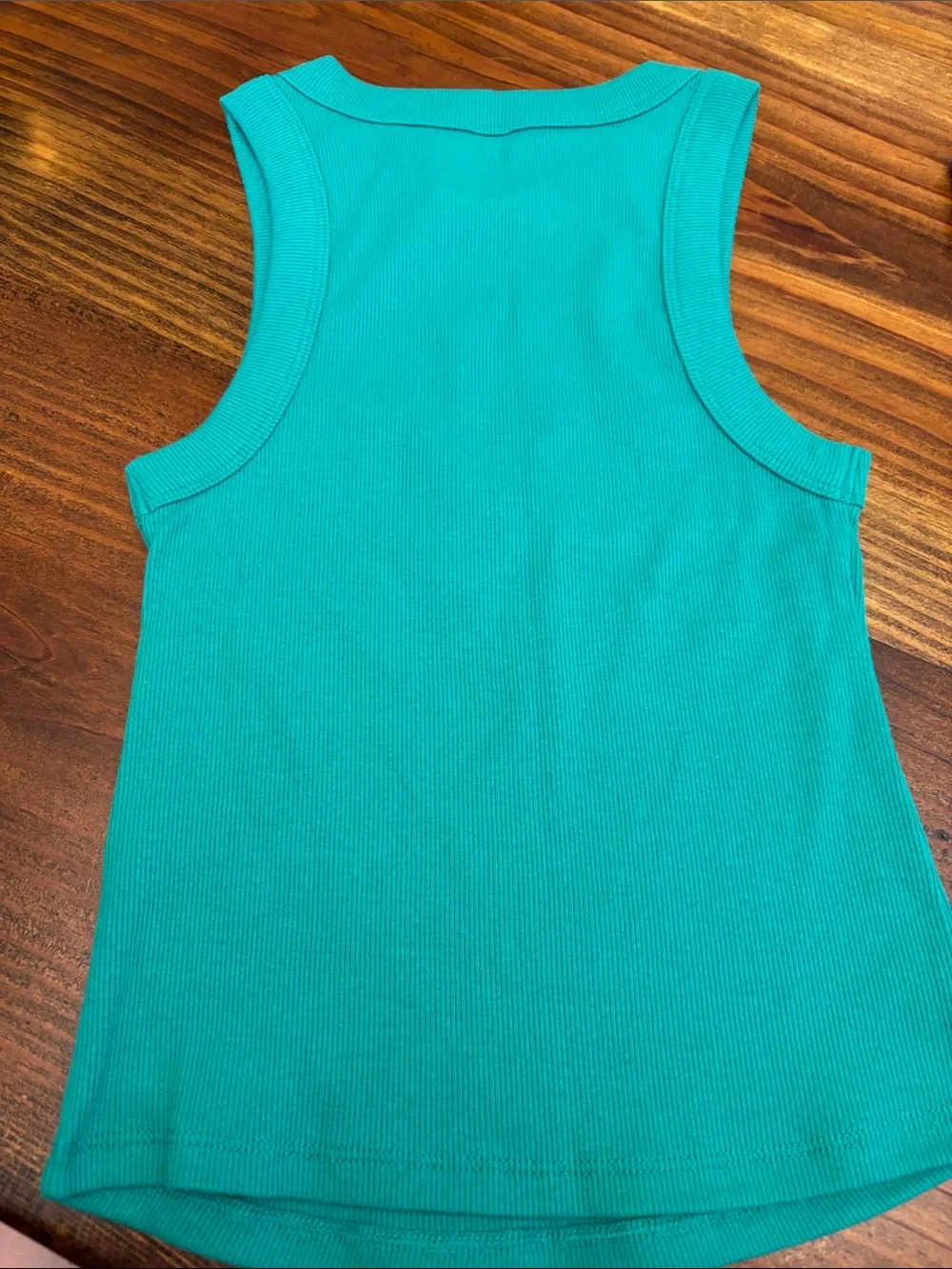Old Navy Girls' Teal Ribbed Sleeveless Tank